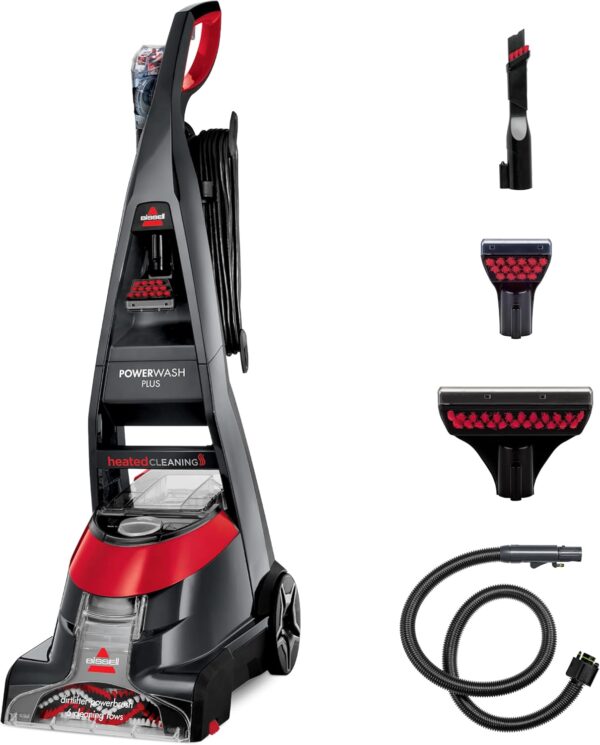 BISSELL Carpet Washer Cleaning Machine, (2009K) Upright Deep Carpet Cleaner 800W, 2 years manufacturing warranty, Black and Red, 2009K