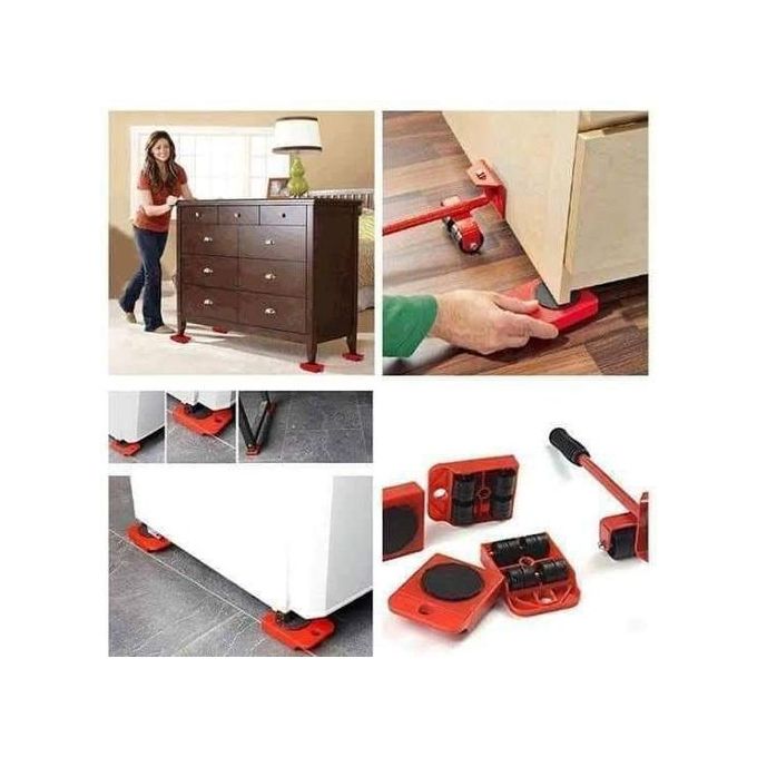 رافعة ومتحرك الأثاث - 5 قطع - الصورة 2