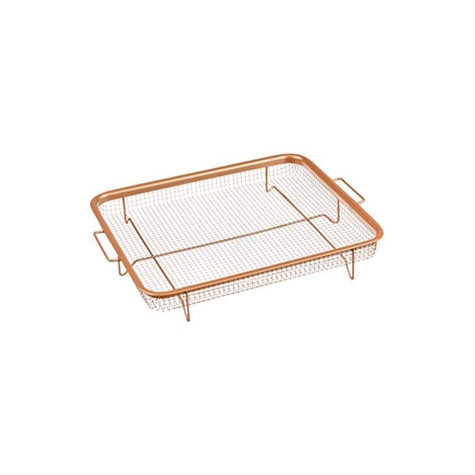 Gotham فولاذ صينية مقرمشة غير لاصقة مرتفعة، لون بني، 13 في 4 في 11 بوصة - الصورة 2