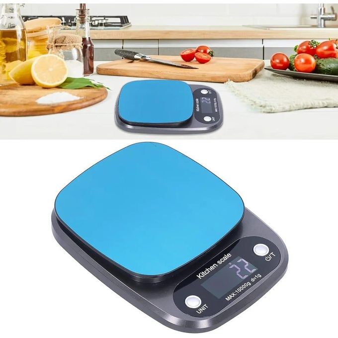 ميزان مطبخ عملي وأنيق من الفولاذ المقاوم للصدأ، مثالي لعشاق الطهي والخبز. مصنوع من الفولاذ المقاوم للصدأ المتين، يوفر قياسات عالية الدقة مع شاشة سهلة القراءة. يساعدك في إعداد وصفاتك بدقة مثالية - الصورة 2