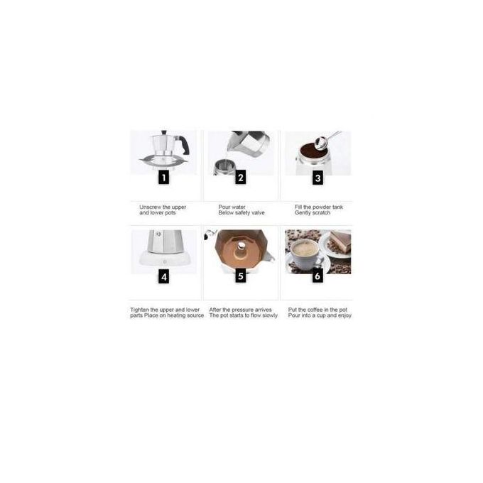 صانعة قهوة اسبريسوعلى الطراز الإيطالي الكلاسيكي - الصورة 3