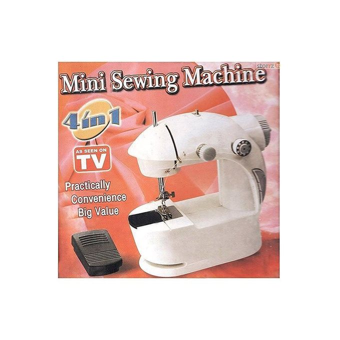 Dlc Dlc ماكينة خياطة محمولة من الفولاذ المقاوم للصدأ SM-202A أبيض/أرجواني - الصورة 3