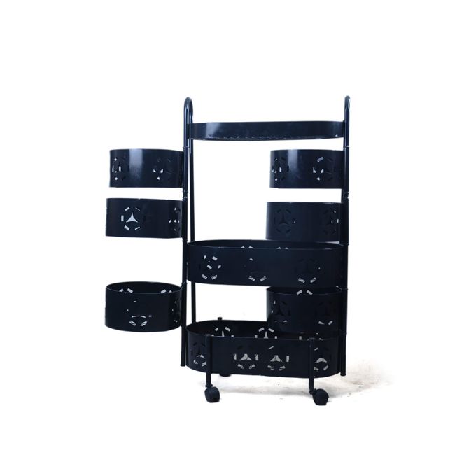 رف معدني من 4 طبقات للتنظيم - الصورة 3