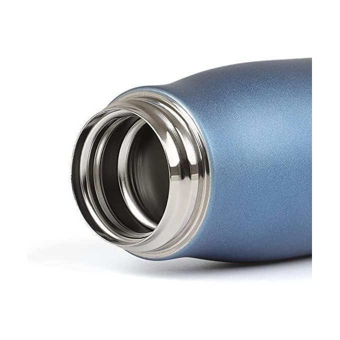 زجاجة ماء معزولة بالتفريغ 350 مل من الفولاذ المقاوم للصدأ - تبقي المشروبات باردة لمدة 20 ساعة وساخنة لمدة 6 ساعات - الصورة 3