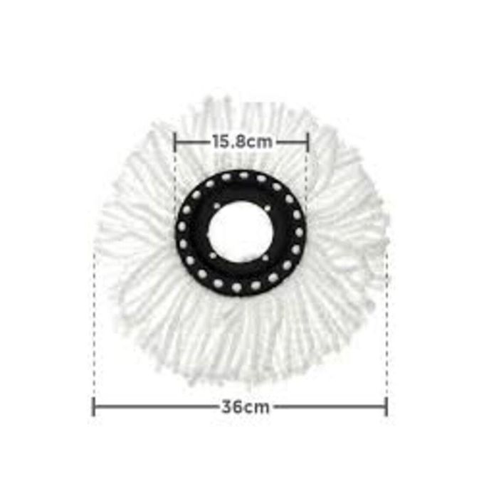 ممسحة دوارة 360 درجة لجعل الأسطح والأرضيات أكثر جفافًا ونظافة، وقابلة للغسل (4 قطع) - الصورة 4