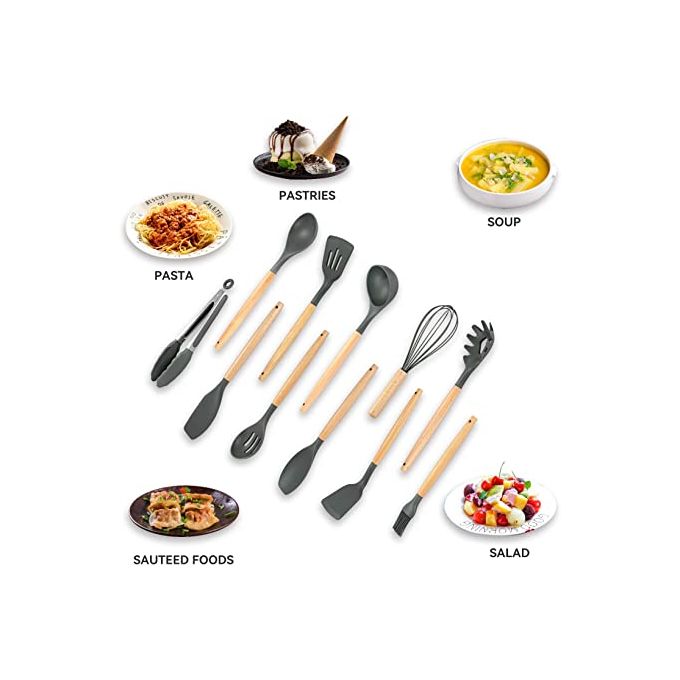 طقم توزيع سيليكون مكون من 12 قطعة - الصورة 4